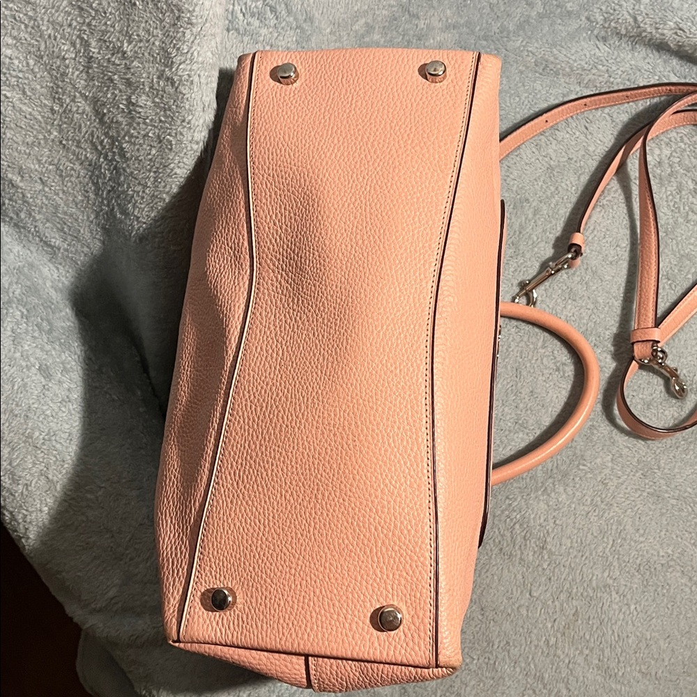 Coach Blush Pink Satchel and Floral Wallet Set - Picture 7 of 12